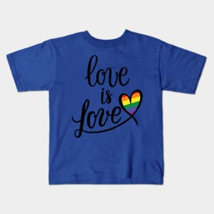 Love is Love LGBT 2 Kids T-Shirt